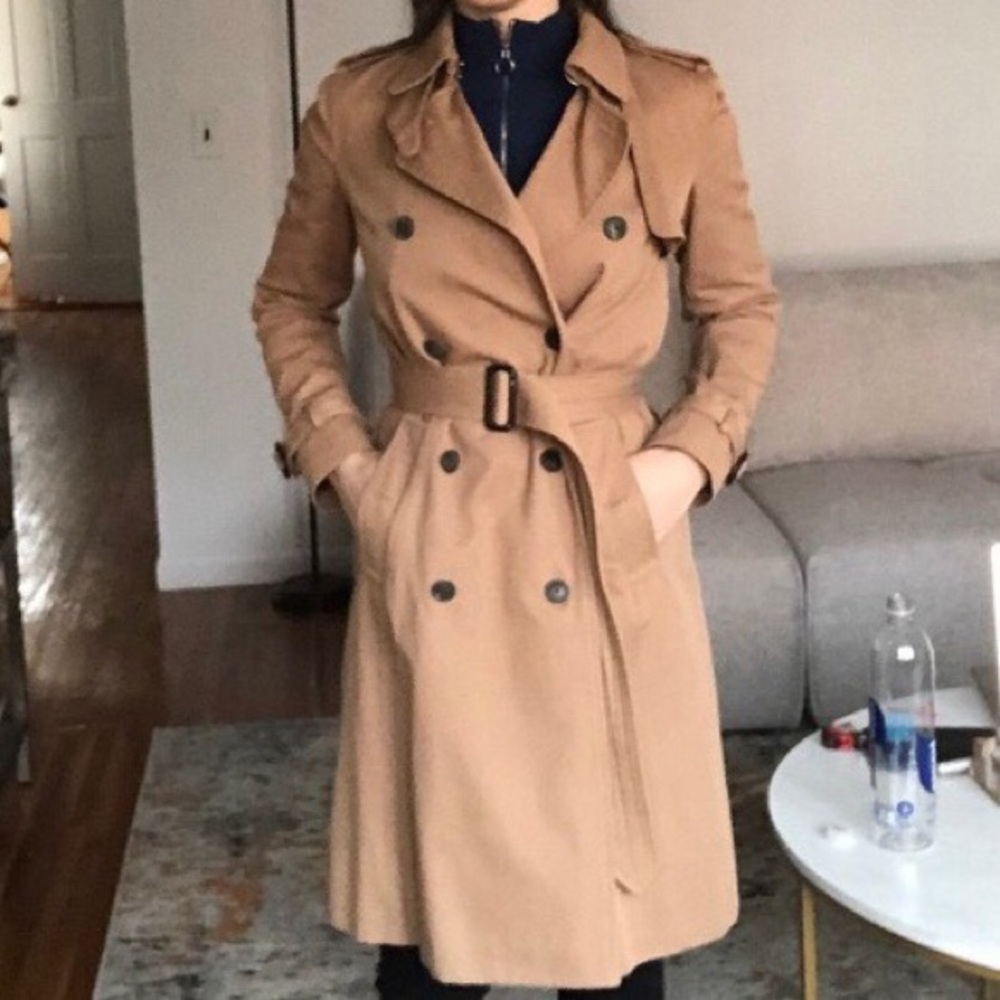 Massimo Dutti cotton trench coat